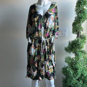 H&M FLORAL DRESS COVER UP SIZE XL NWT